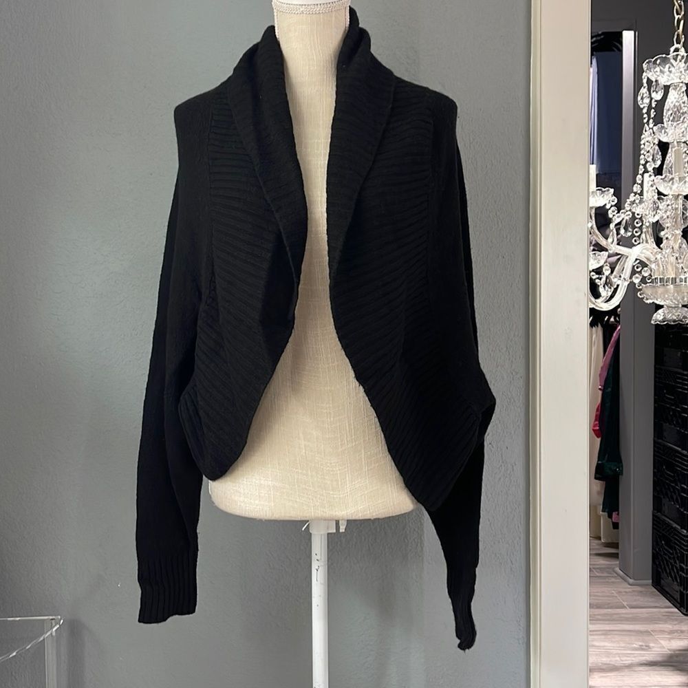 Anthropology black cardigan